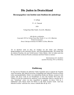 Die Juden in Deutschland (1939, 356 S., Text).