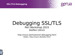 Debugging von SSL Problemen