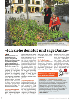 Ich ziehe den Hut und sage Danke