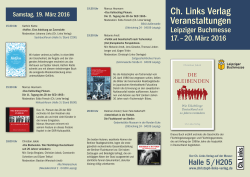 Ch. Links Verlag Veranstaltungen