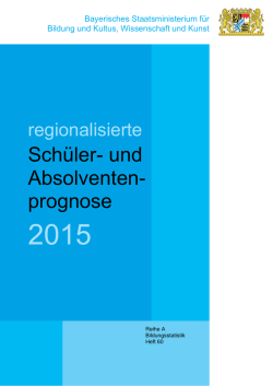 regionalisierte Schüler- und Absolventenprognose