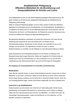 Die Stadtbibliothek als Campusbibliothek