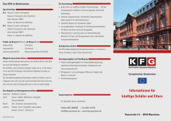 Informationen f&uuml;r k&uuml;nftige Sch&uuml;ler und Eltern