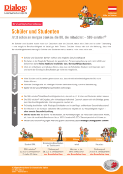 Highlightblatt Sch&uuml;ler und Studenten