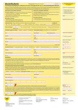 Abo-Bestellung (PDF Formular)
