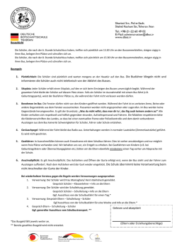 informieren die Sch&uuml;ler auch nicht telefonisch von der Abfahrt des