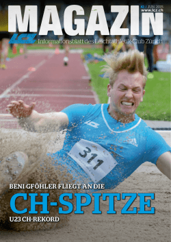 BENI GFÖHLER FLIEGT AN DIE U23 CH-REKORD