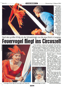 Der Feuervogel fliegt ins Zirkuszelt