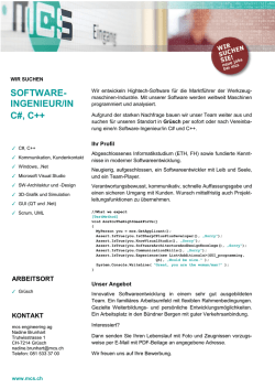 software- ingenieur/in c#, c++