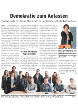 Link zum Artikel - Politik macht Schule