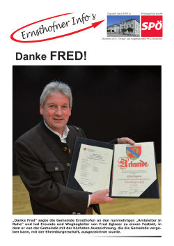 Danke FRED! - SPÖ Ernsthofen