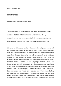 G&uuml;nther Grass ist tot
