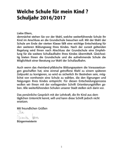 Welche Schule für mein Kind