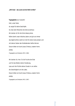 Tages-/ Gaben-/ Schlussgebete - klb