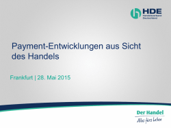 Instant Payments aus Sicht des Handels