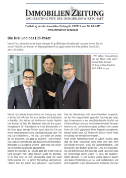 GPEP kauft 10 Lidl M&auml;rkte 16 07 2015