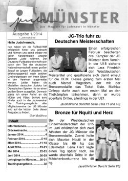 JG-Trio fuhr zu Deutschen Meisterschaften Bronze f&uuml;r Nquiti und Herz