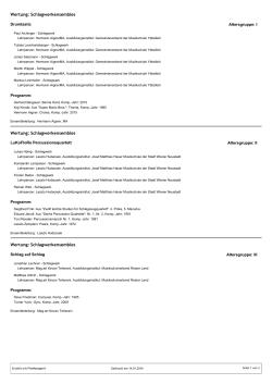 Schlagwerkensembles