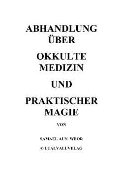 abhandlung über okkulte medizin und praktischer magie