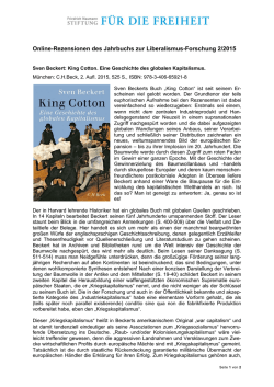 Sven Beckert: King Cotton. Eine Geschichte des globalen