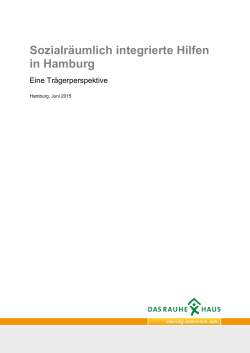 Sozialräumlich integrierte Hilfen in Hamburg
