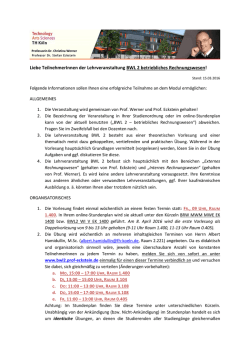Infoblatt - Prof Eckstein