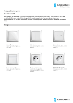 Datenblatt Busch-balance&reg; SI - Busch