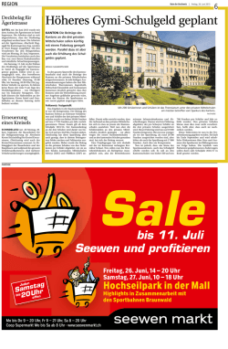 H&ouml;heres Gymi-Schulgeld geplant