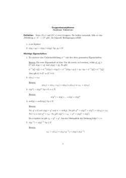 Gruppenisomorphismen Definition: Seien (G,  ) und (G`,&lowast;) zwei