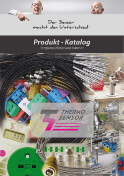 Katalog - Thermo Sensor GmbH