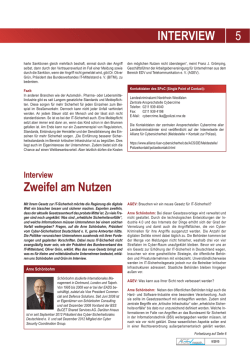 INTERVIEW Zweifel am Nutzen