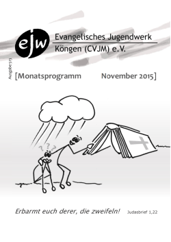 November 2015 - Evangelisches Jugendwerk Köngen