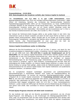 Pressemitteilung zur Jahresstatistik 2015