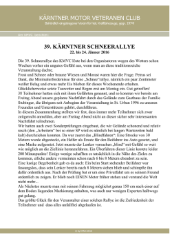 bericht - Kärntner Motor Veteranen Club