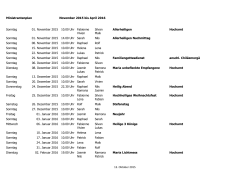 Ministrantenplan November 2015 bis April 2016 Sonntag 01