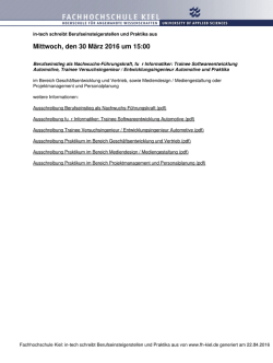 in-tech schreibt Berufseinsteigerstellen und Praktika aus