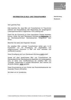 Information zu Bild- und Tonrechten