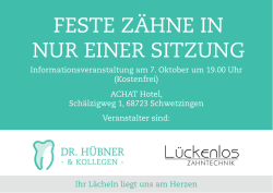 feste z&auml;hne in nur einer sitzung - Gemeinschaftspraxis Dr. med. dent