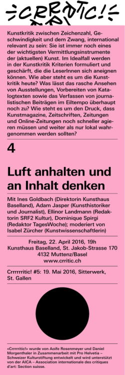 Luft anhalten und an Inhalt denken
