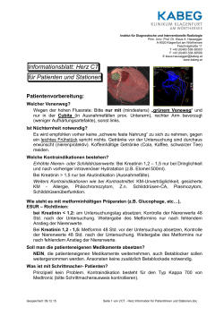 Informationsblatt: Herz CT