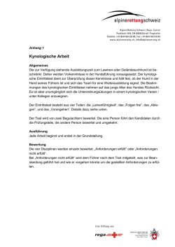 Kynologische Arbeit