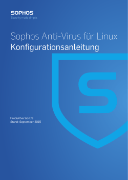Sophos Anti-Virus für Linux Konfigurationsanleitung