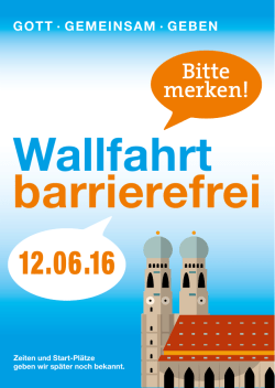 Flyer - Logo der Behindertenseelsorge des Erzbistums München