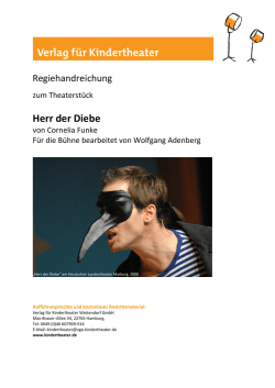 Herr der Diebe - Verlag f&uuml;r Kindertheater