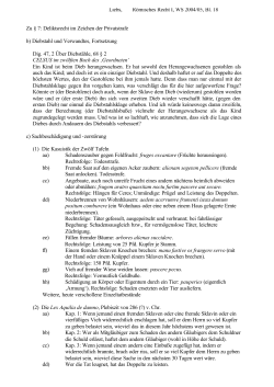 Liebs, Römisches Recht I, WS 2004/05, Bl. 18 Zu § 7: Deliktsrecht im