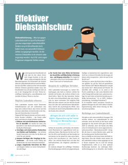 Effektiver Diebstahlschutz