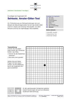 Amsler Test - Bischof Optik