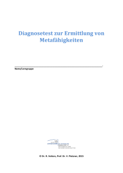 Paper Folding Test - Carl von Ossietzky Universität Oldenburg