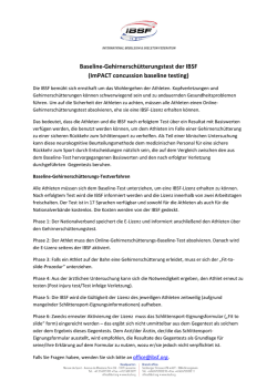 IBSF ImPACT concussion test D