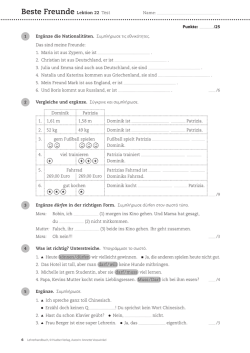 Beste Freunde Lektion 22 Test